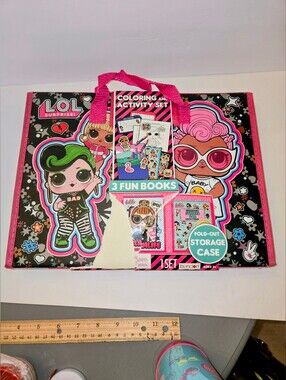 L.O.L. Surprise! Coloring Activity Set - Pink & Black NEW